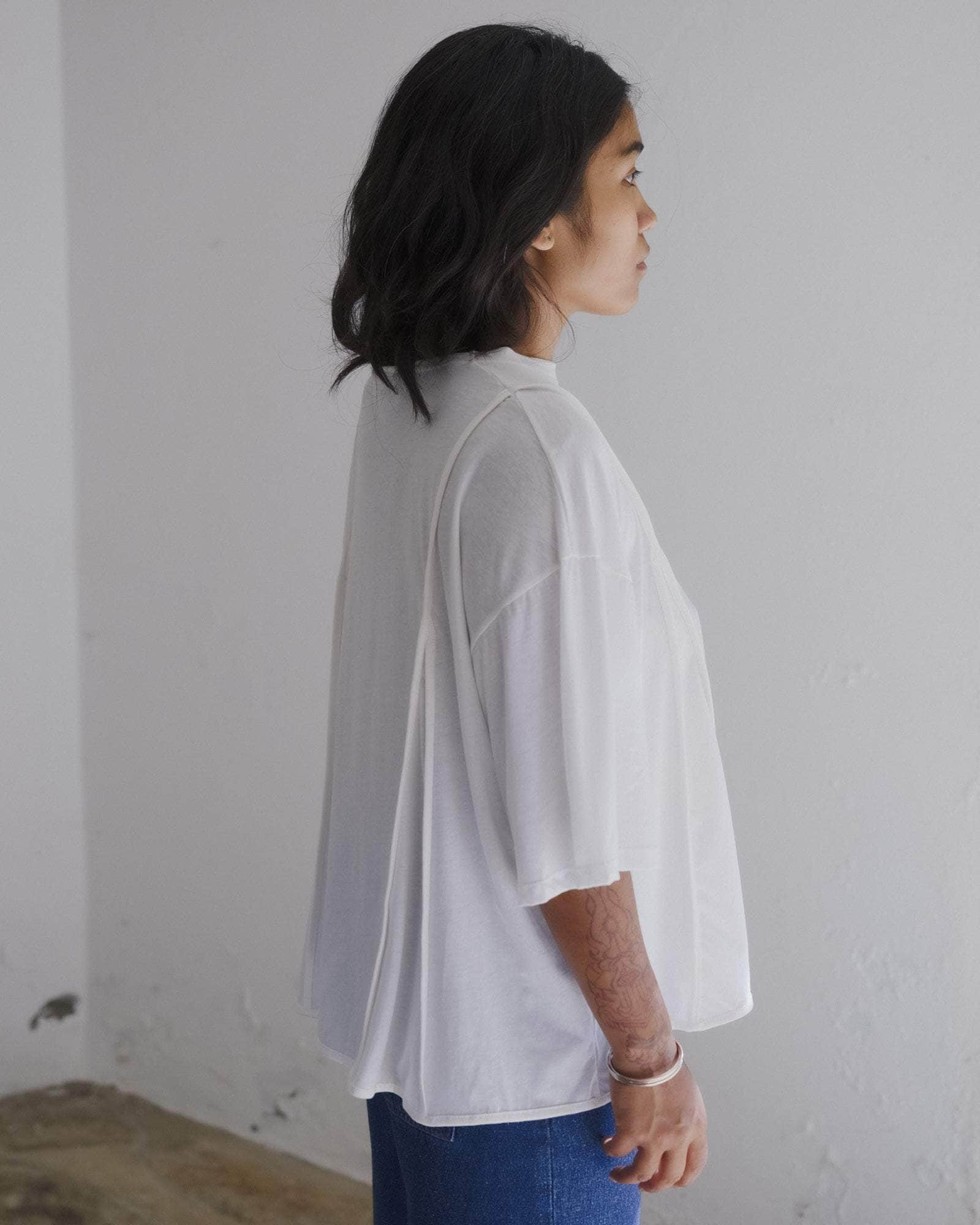 BASERANGE KNITTED MUL TEE SHIRT