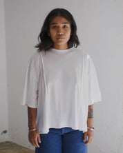 BASERANGE KNITTED MUL TEE SHIRT