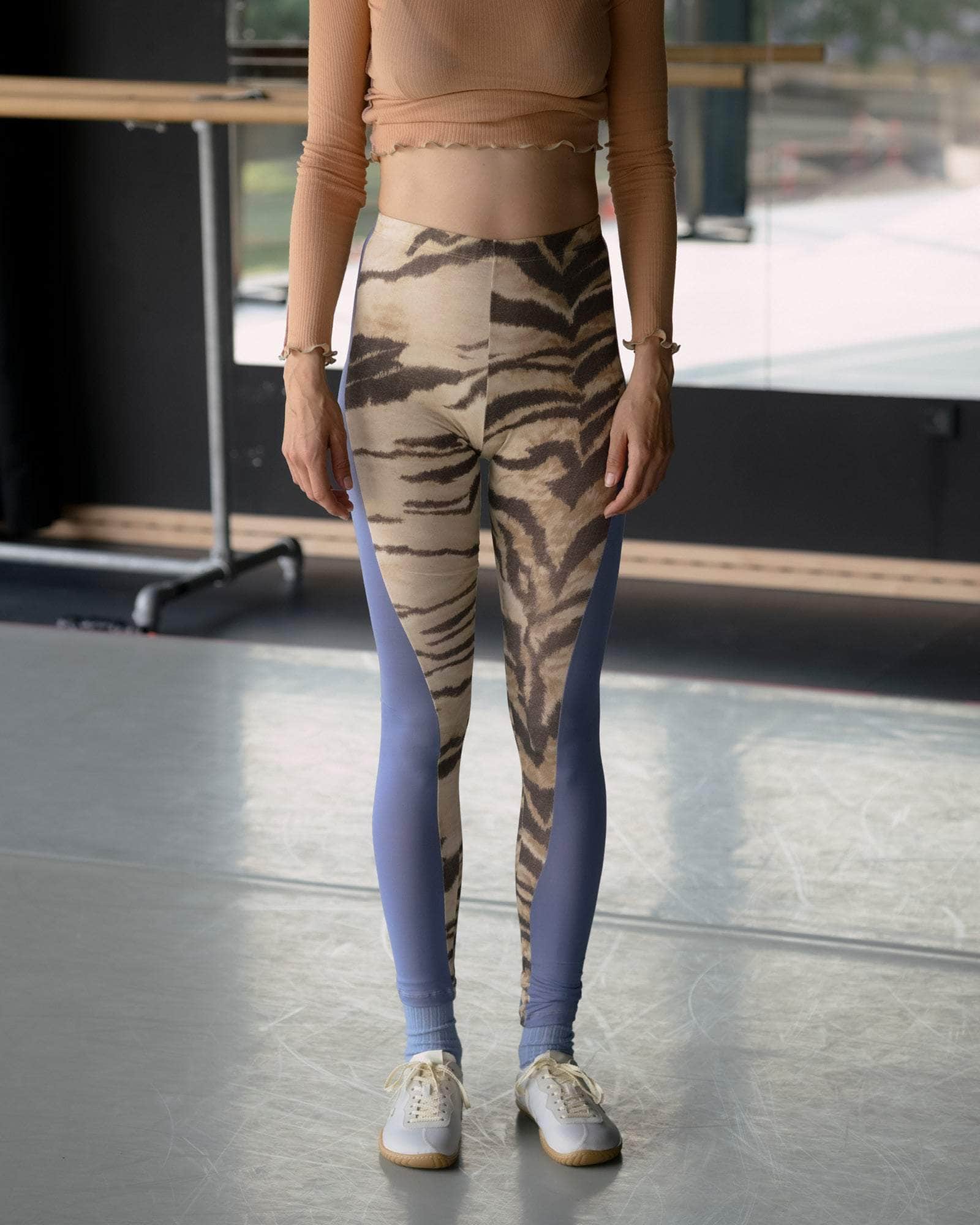 BASERANGE KNITTED NET LEGGINGS