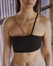 BASERANGE KNITTED NIDA ONE STRAP BRA