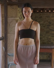 BASERANGE KNITTED NIDA ONE STRAP BRA