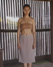 BASERANGE KNITTED NIDA ONE STRAP BRA