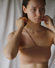 BASERANGE KNITTED NIDA ONE STRAP BRA