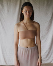 BASERANGE KNITTED NIDA ONE STRAP BRA