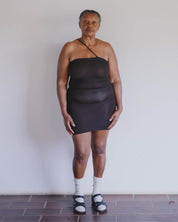 BASERANGE KNITTED NIDA ONE STRAP SLIP DRESS