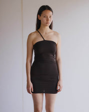 BASERANGE KNITTED NIDA ONE STRAP SLIP DRESS