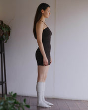 BASERANGE KNITTED NIDA ONE STRAP SLIP DRESS