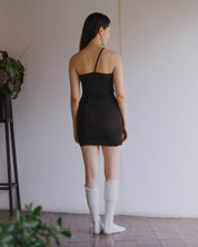 BASERANGE KNITTED NIDA ONE STRAP SLIP DRESS