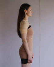 BASERANGE KNITTED NIDA ONE STRAP SLIP DRESS