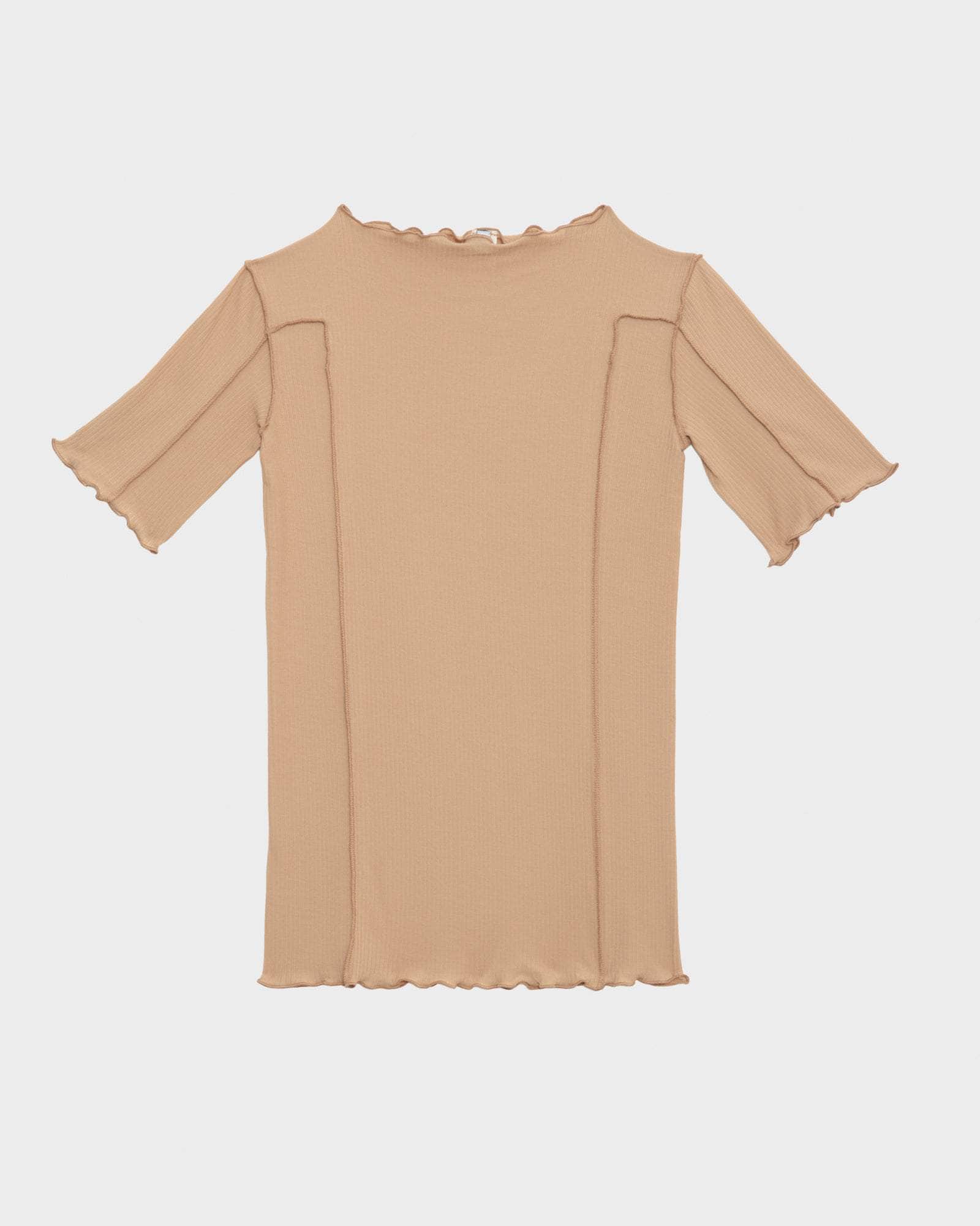 BASERANGE KNITTED OMATO 3/4 TEE SHIRT