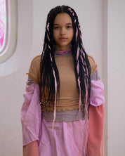 BASERANGE KNITTED OMATO 3/4 TEE SHIRT