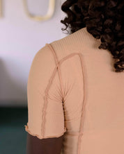 BASERANGE KNITTED OMATO 3/4 TEE SHIRT