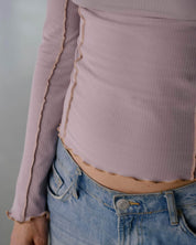 BASERANGE KNITTED OMATO LONG SLEEVE TEE