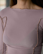 BASERANGE KNITTED OMATO LONG SLEEVE TEE