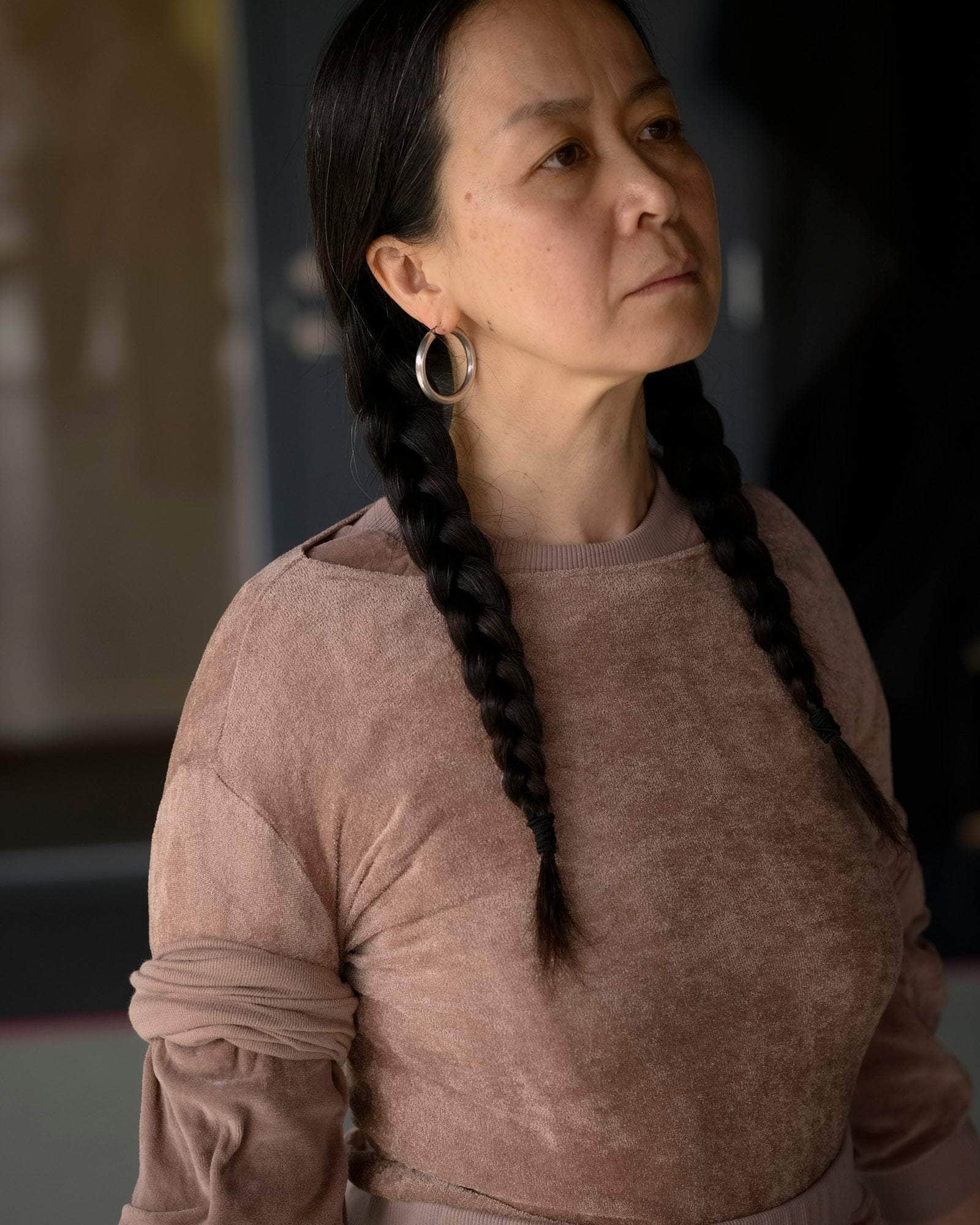 BASERANGE KNITTED OMO LONG SLEEVE TEE