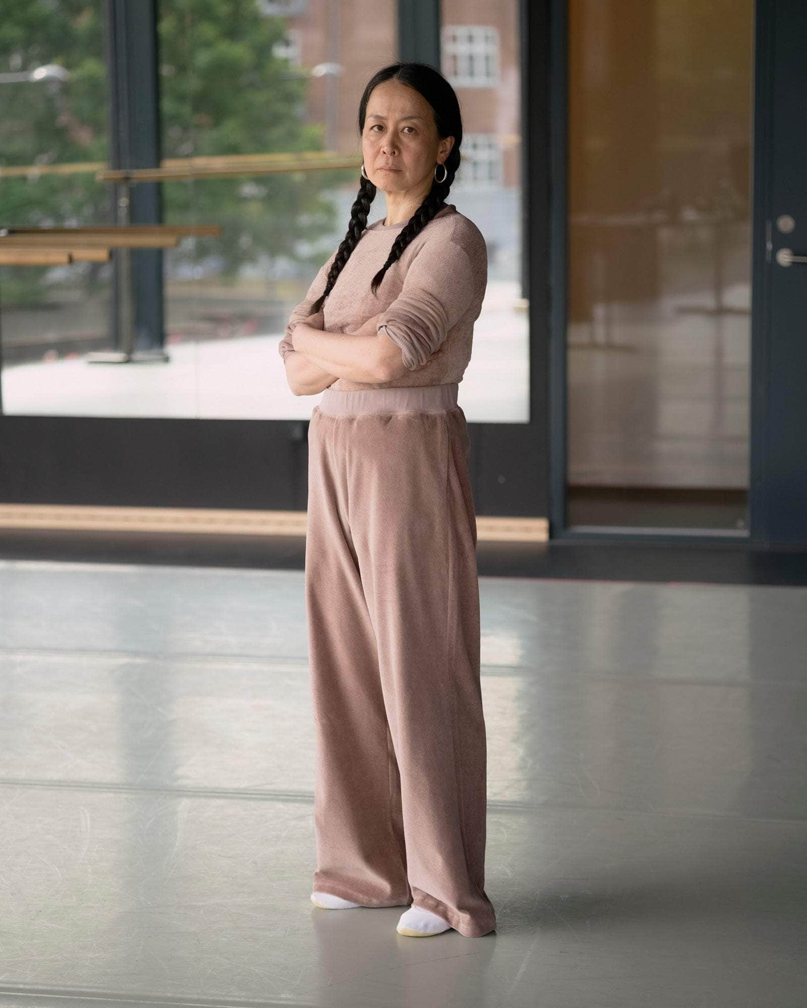 BASERANGE KNITTED OMO LONG SLEEVE TEE