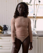 BASERANGE KNITTED OMO LONG SLEEVE TEE