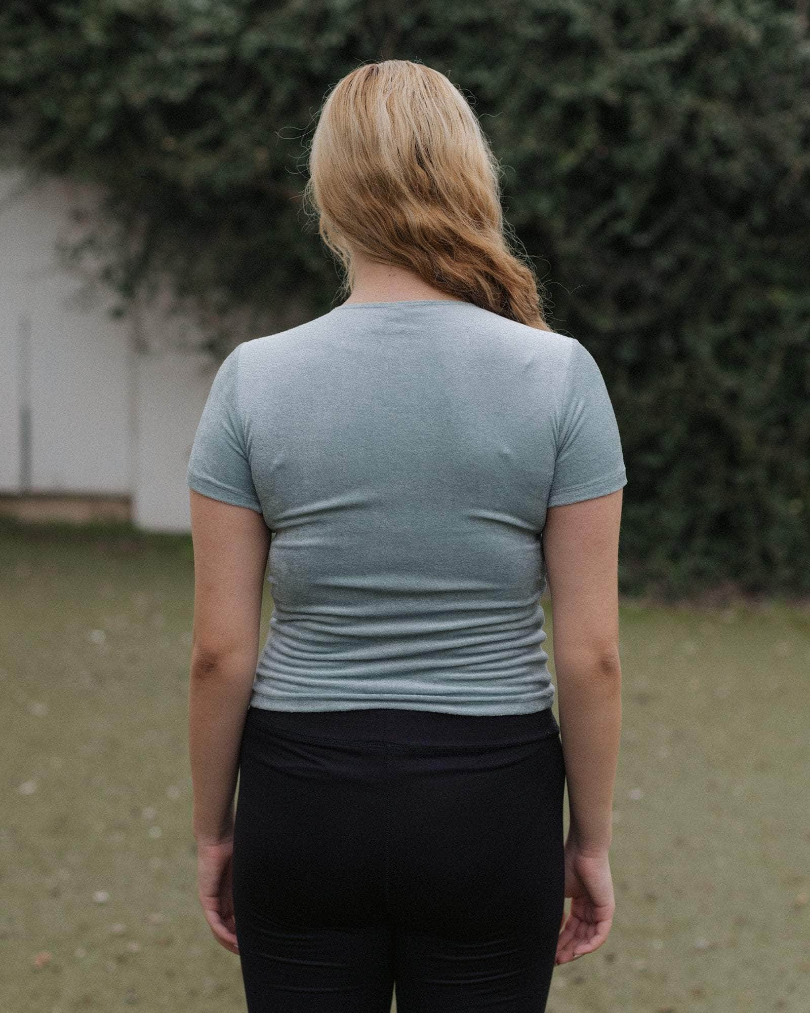 BASERANGE KNITTED OMO TEE SHIRT