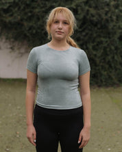 BASERANGE KNITTED OMO TEE SHIRT