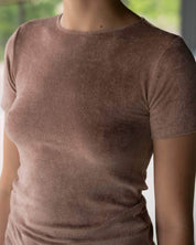 BASERANGE KNITTED OMO TEE SHIRT