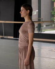 BASERANGE KNITTED OMO TEE SHIRT