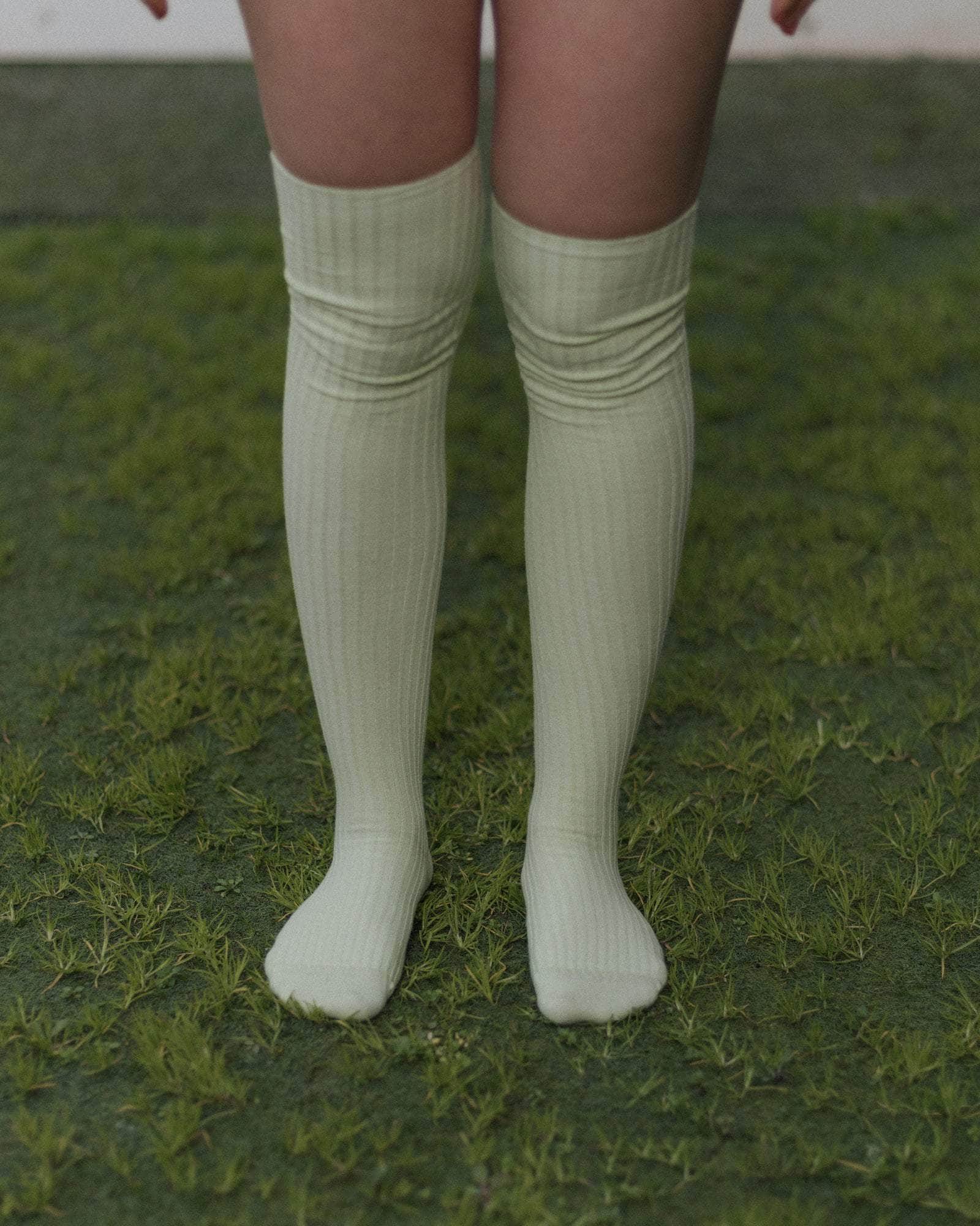 BASERANGE KNITTED OVERKNEE SOCKS