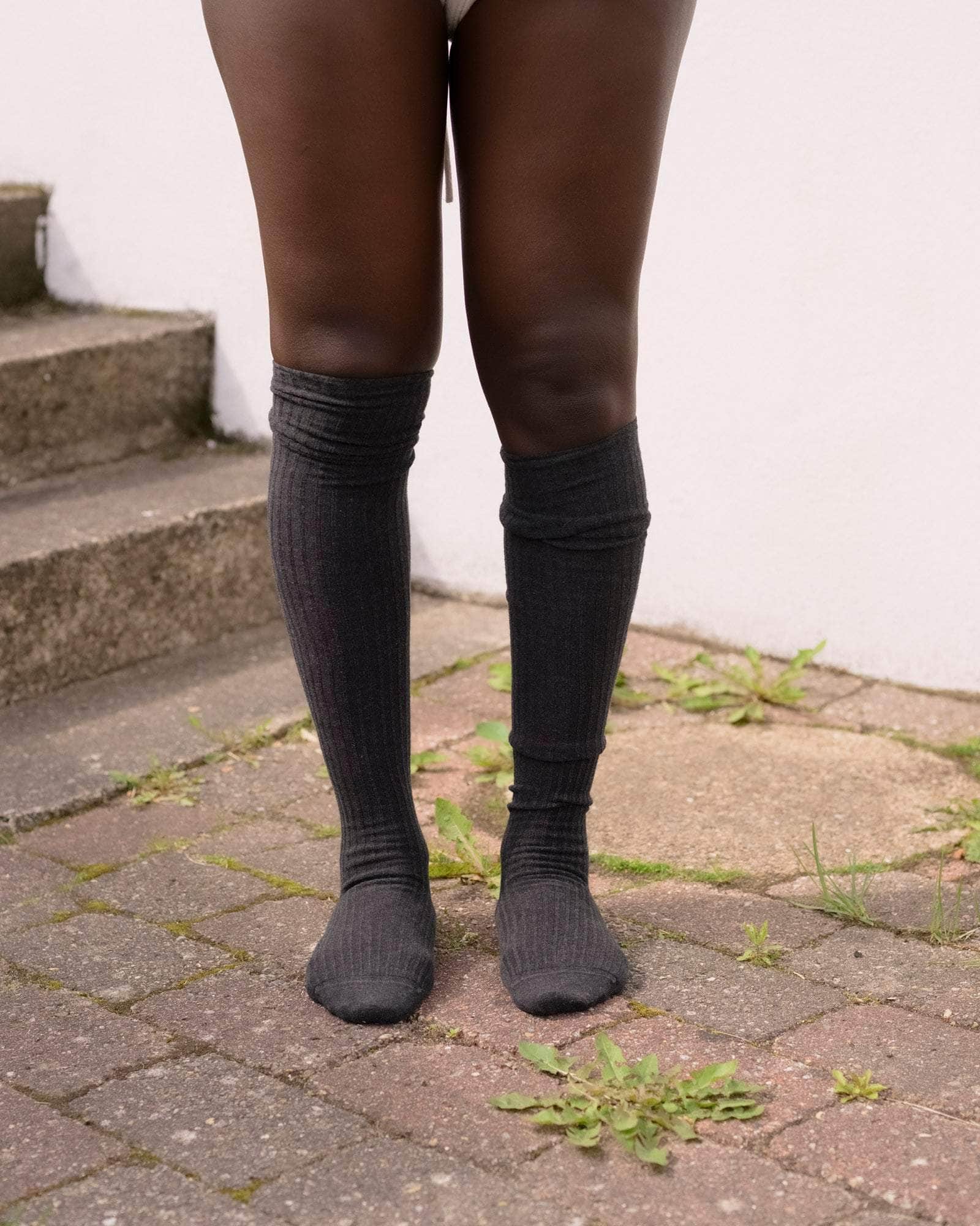 BASERANGE KNITTED OVERKNEE SOCKS