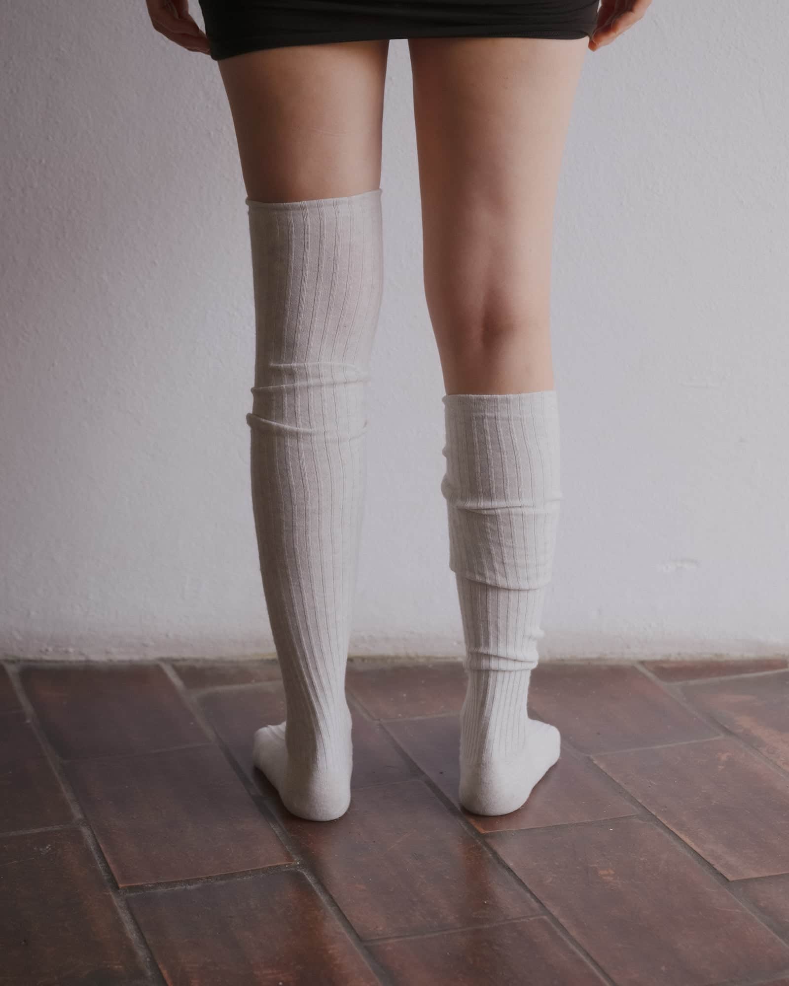 BASERANGE KNITTED OVERKNEE SOCKS