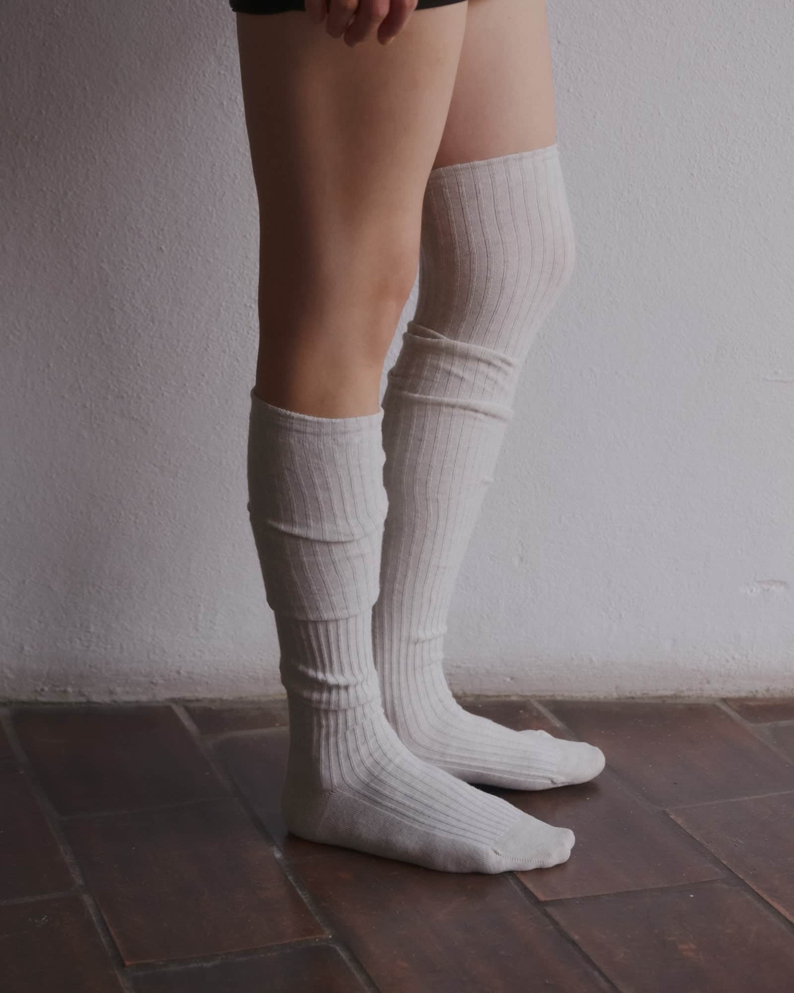 BASERANGE KNITTED OVERKNEE SOCKS