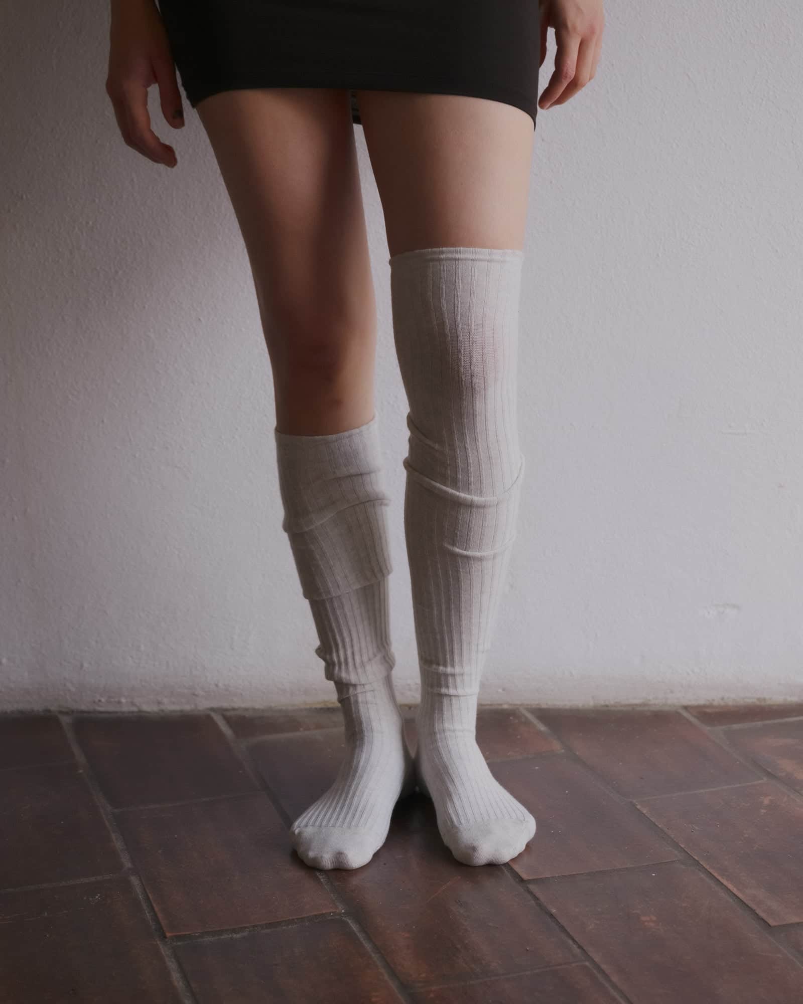 BASERANGE KNITTED OVERKNEE SOCKS