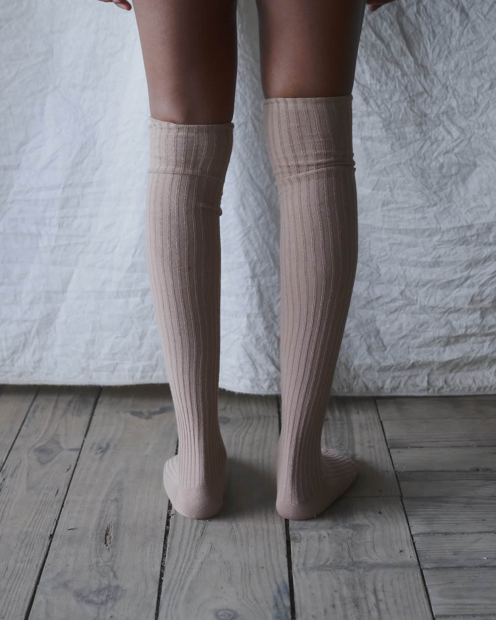 BASERANGE KNITTED OVERKNEE SOCKS
