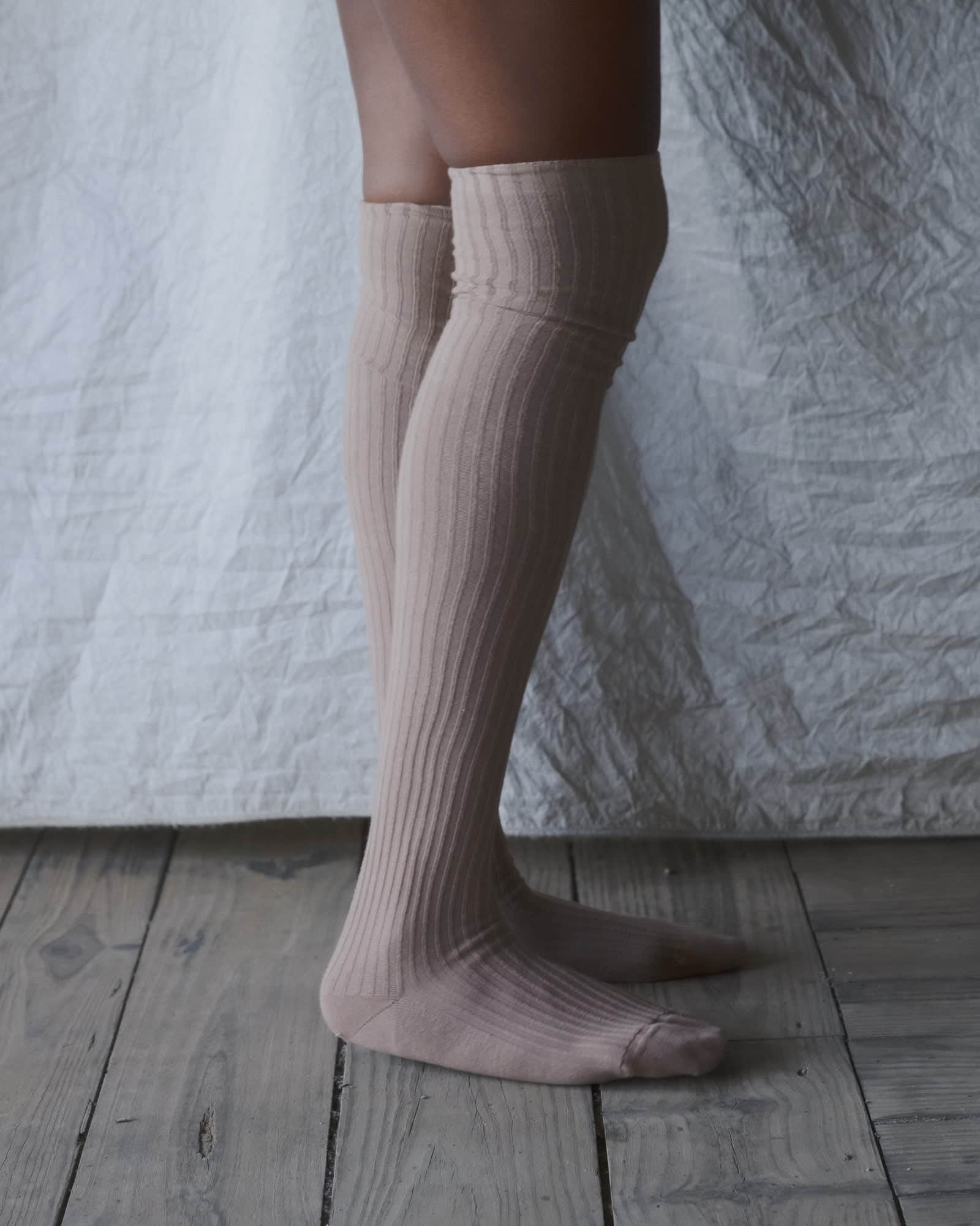 BASERANGE KNITTED OVERKNEE SOCKS