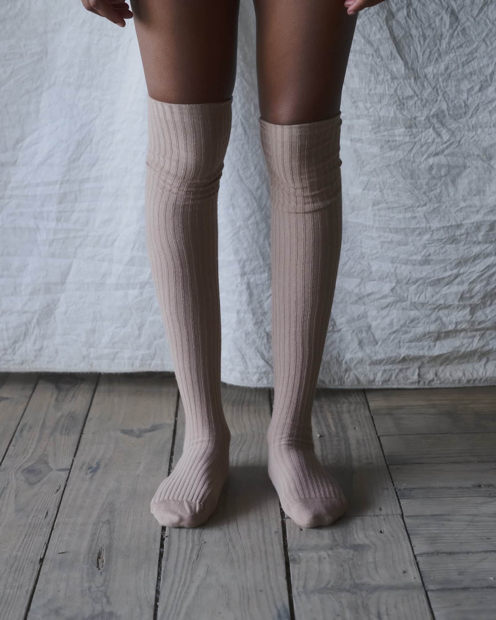 BASERANGE KNITTED OVERKNEE SOCKS