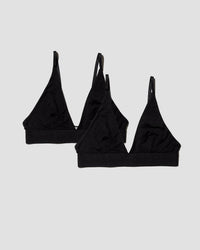 Pakket - 2 Triangle Bh - BLACK / BLACK / XS