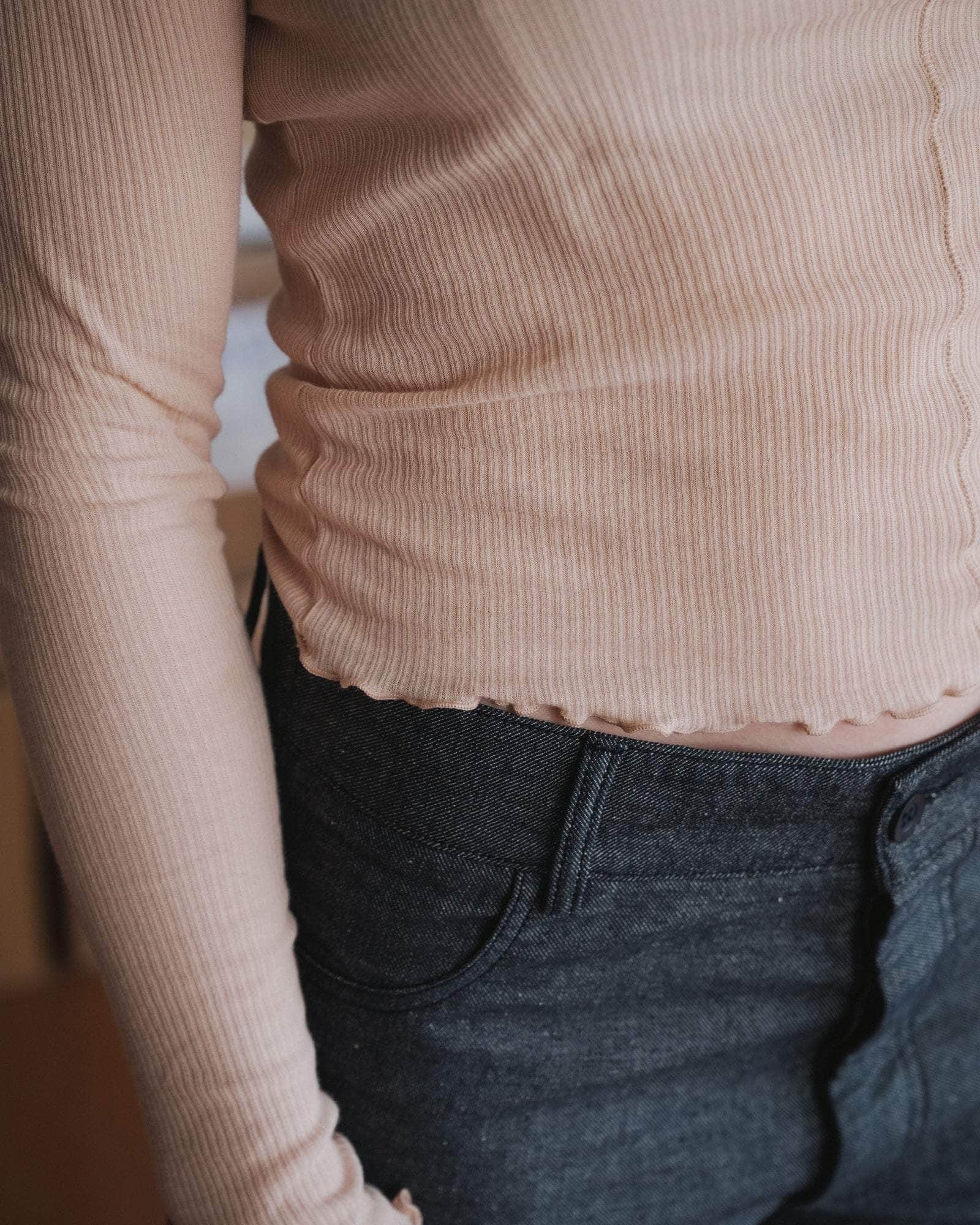 BASERANGE KNITTED PAMA LONG SLEEVE TEE