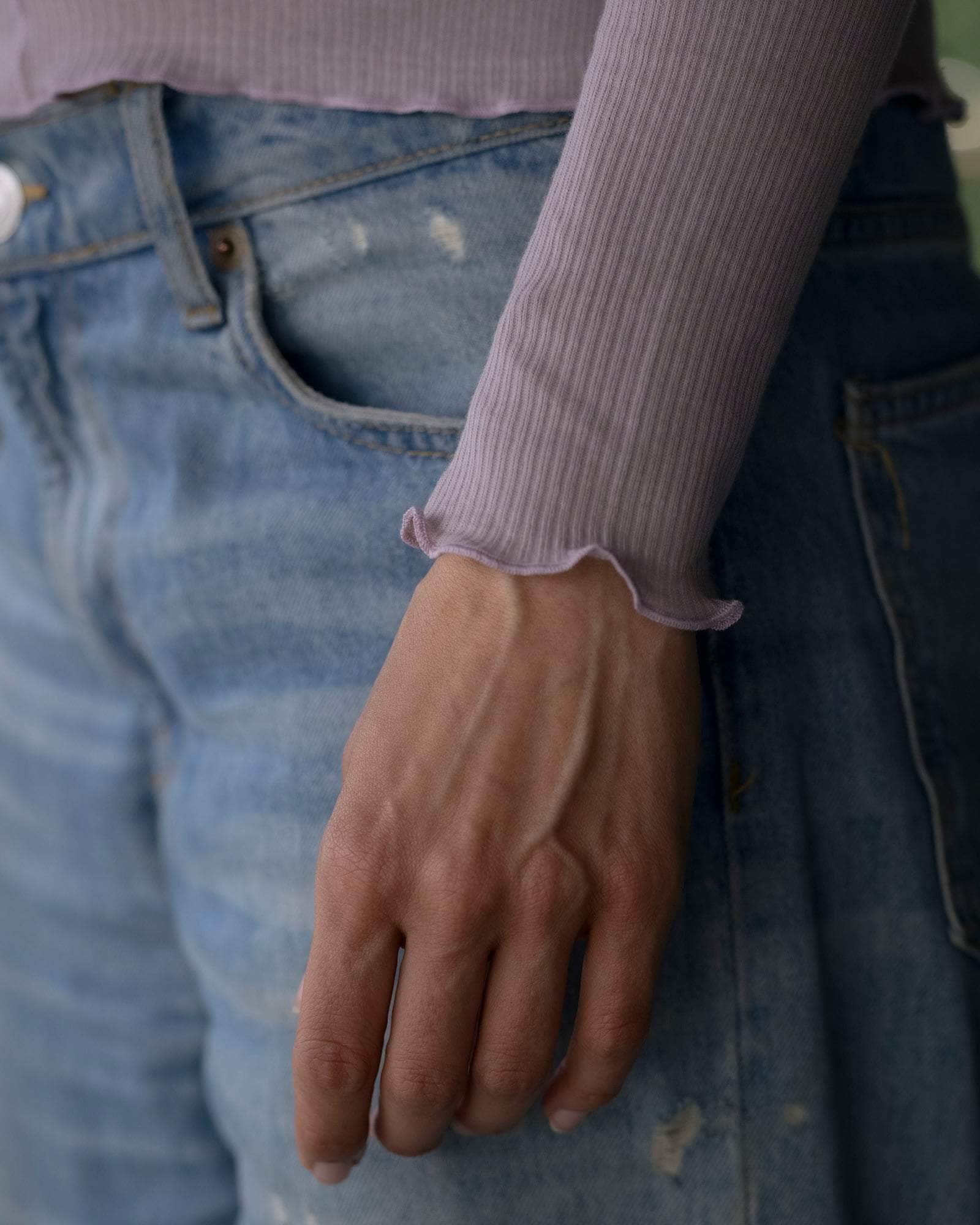 BASERANGE KNITTED PAMA LONG SLEEVE TEE