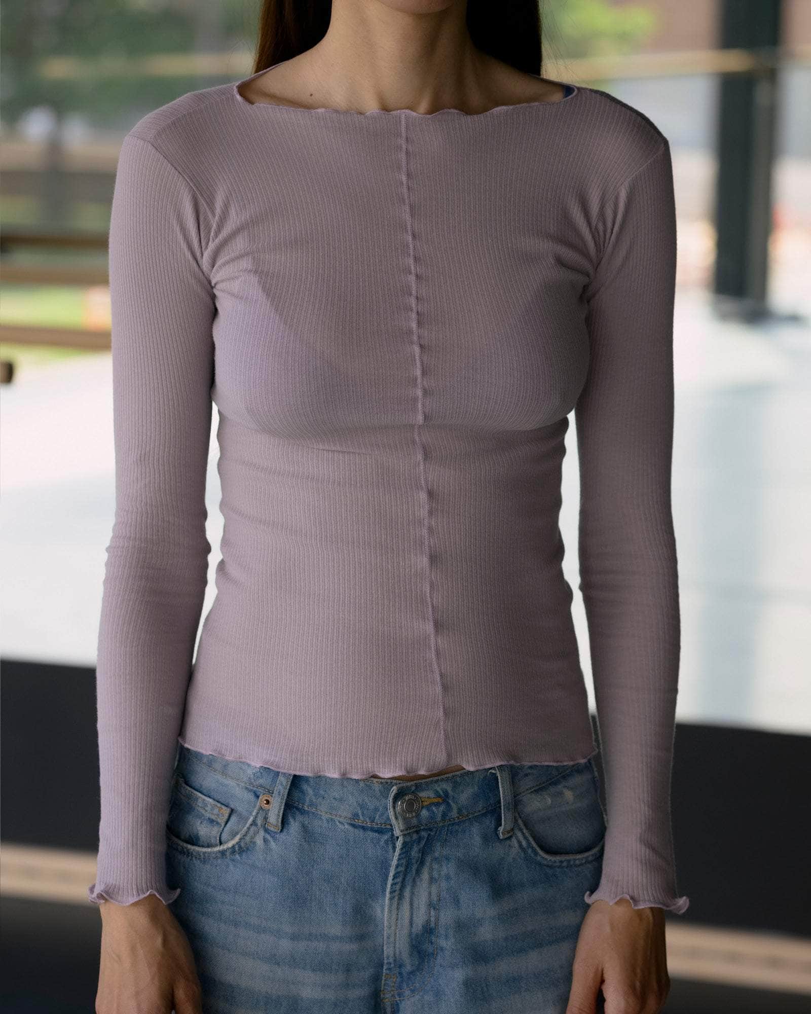 BASERANGE KNITTED PAMA LONG SLEEVE TEE