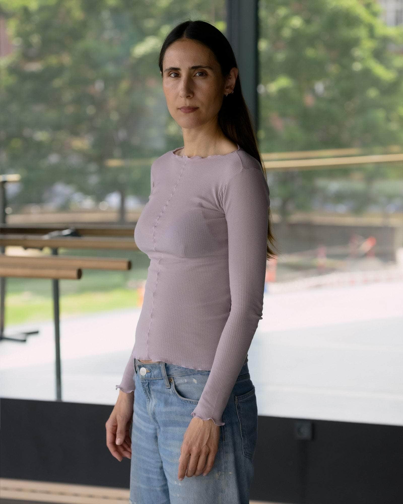 BASERANGE KNITTED PAMA LONG SLEEVE TEE