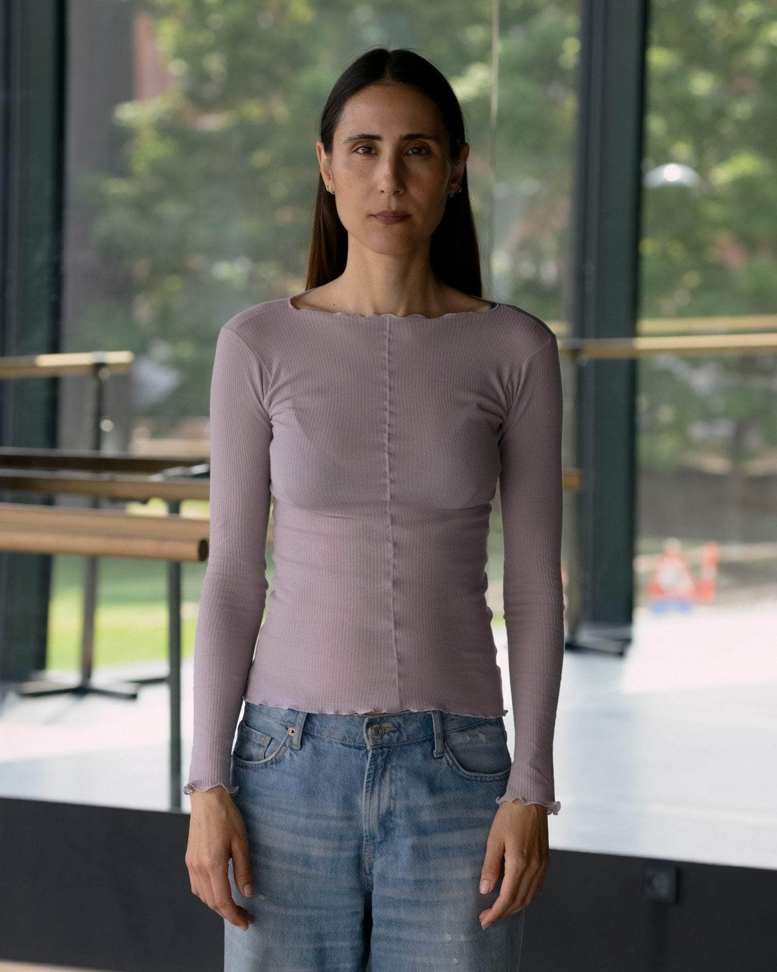 BASERANGE KNITTED PAMA LONG SLEEVE TEE