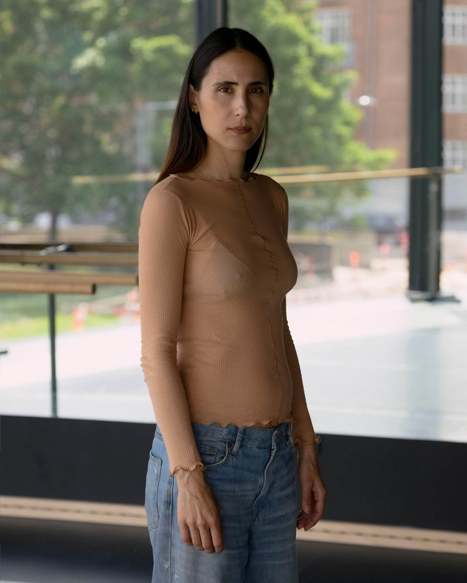 BASERANGE KNITTED PAMA LONG SLEEVE TEE