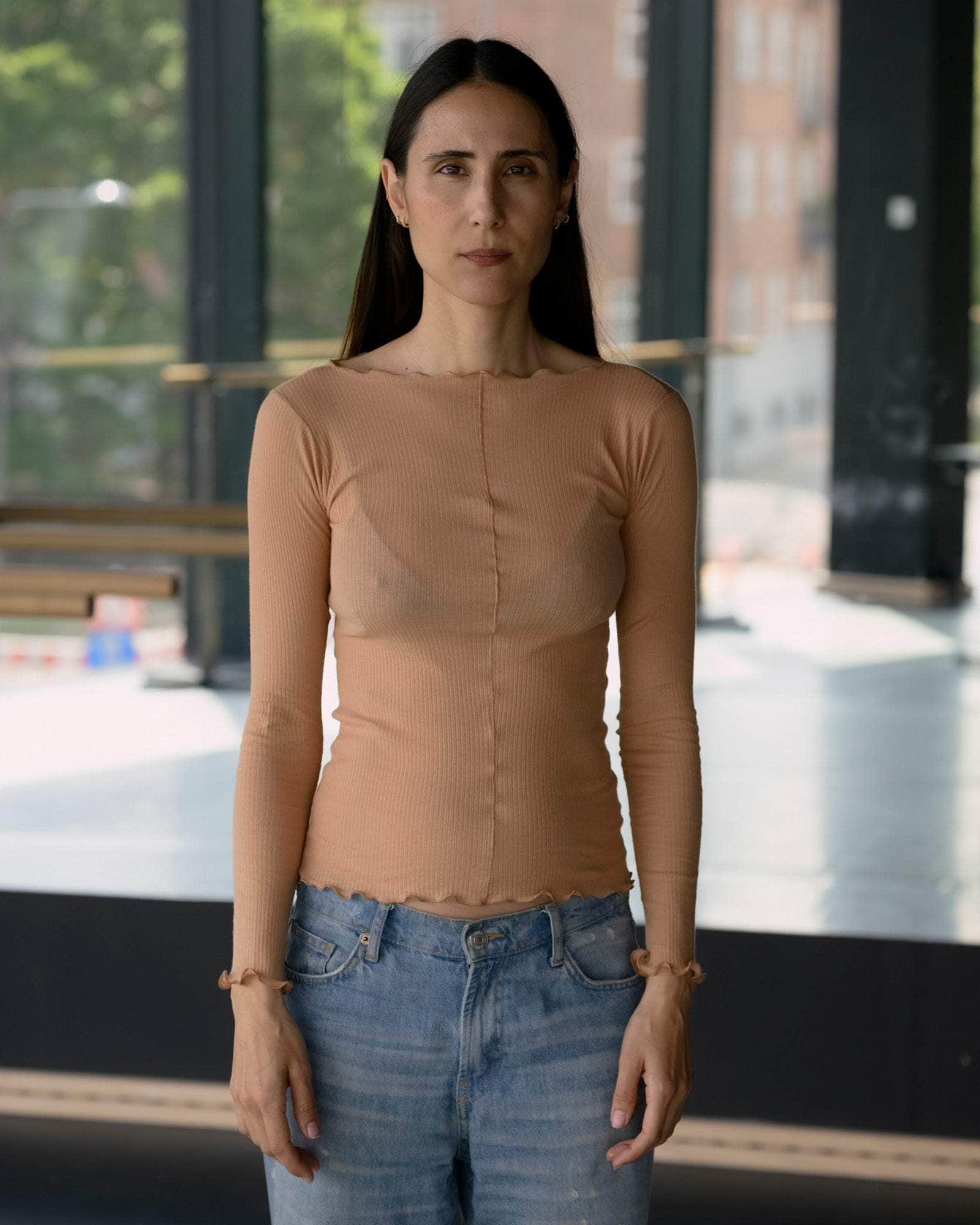 BASERANGE KNITTED PAMA LONG SLEEVE TEE