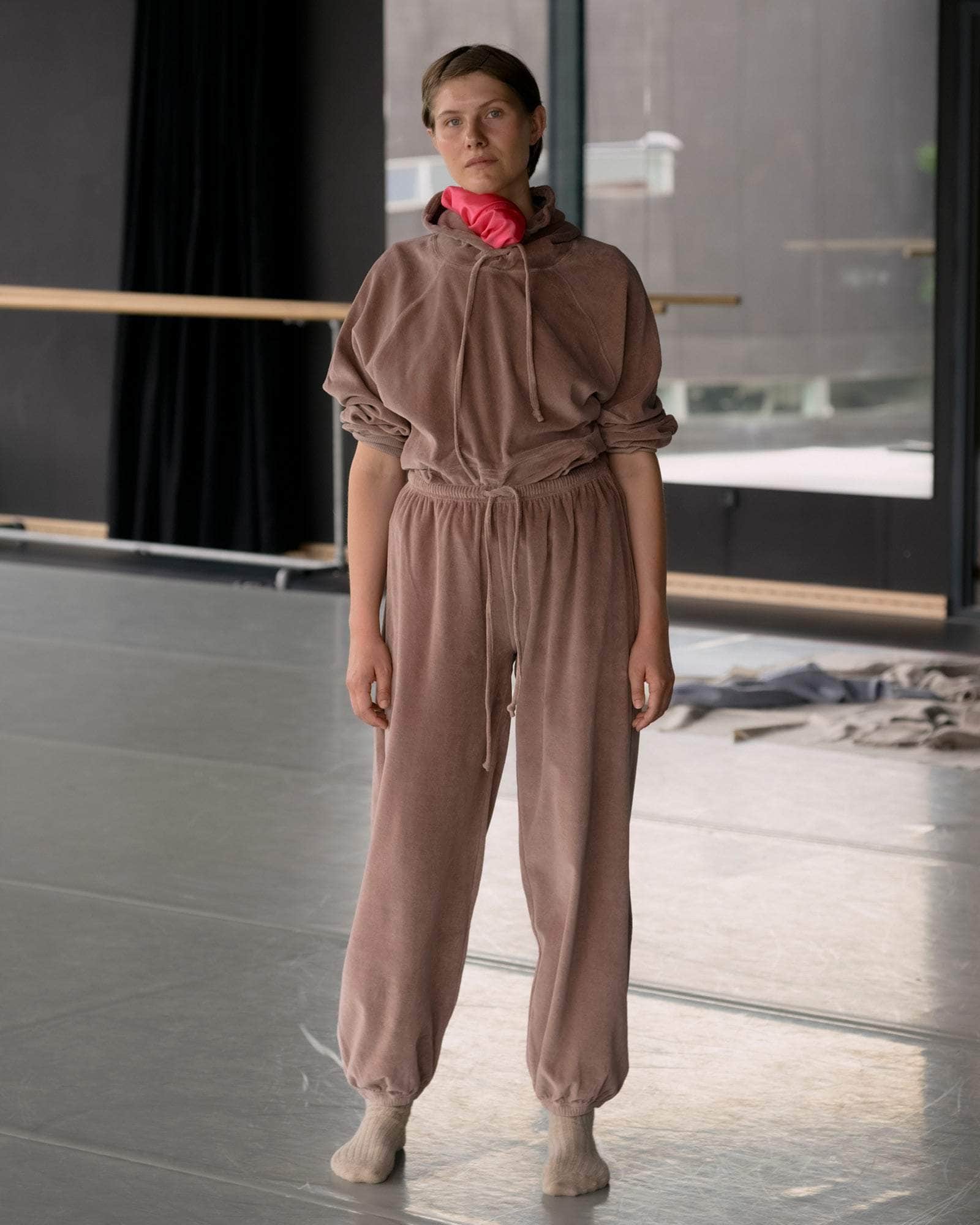 BASERANGE KNITTED PILLOW SWEATPANTS