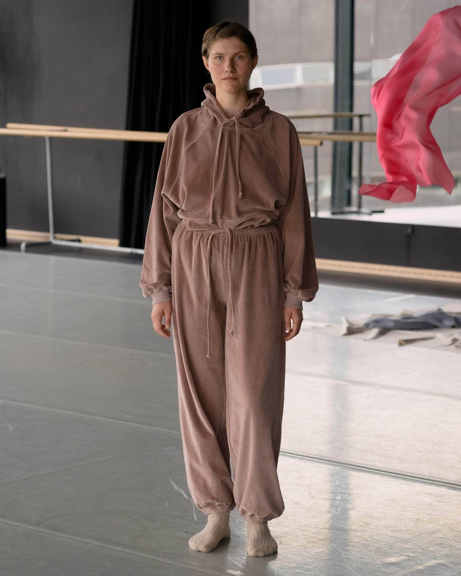 BASERANGE KNITTED PILLOW SWEATPANTS