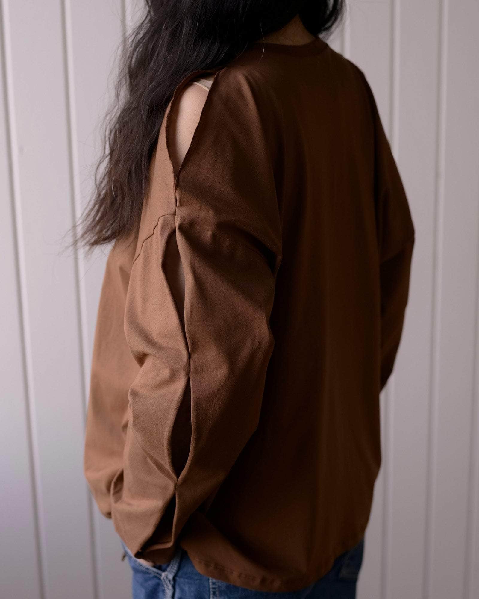 BASERANGE KNITTED PIN LONG SLEEVE TEE