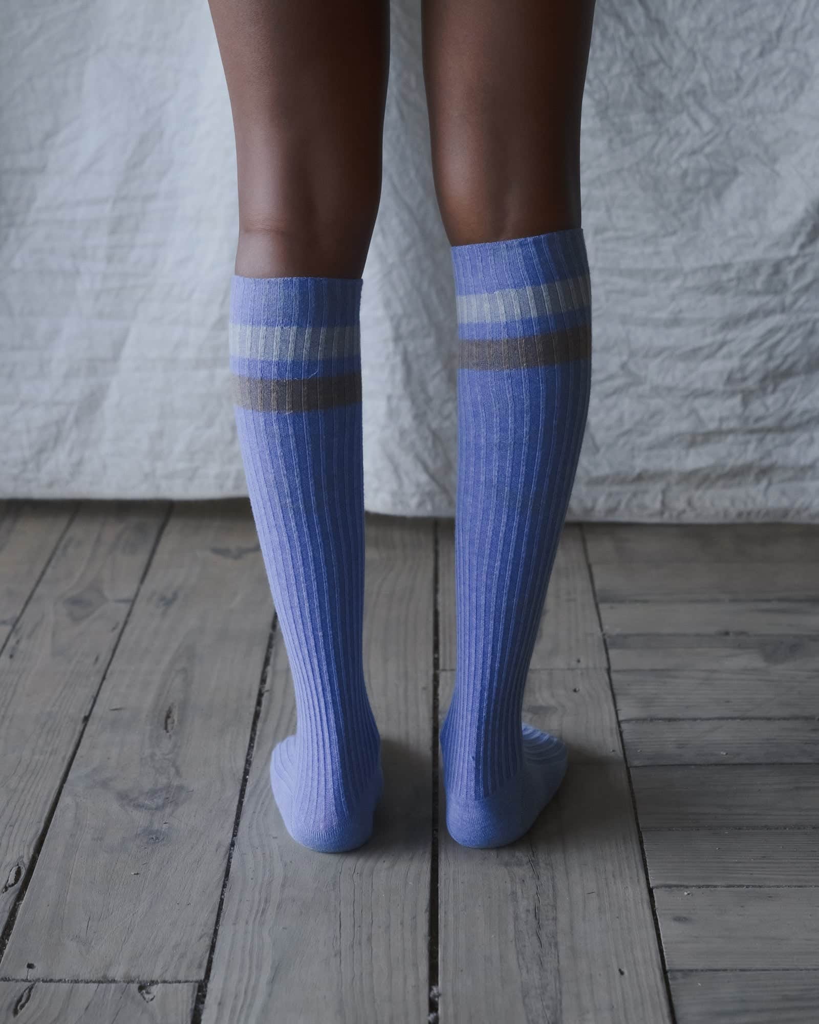 BASERANGE KNITTED RACE KNEE SOCKS