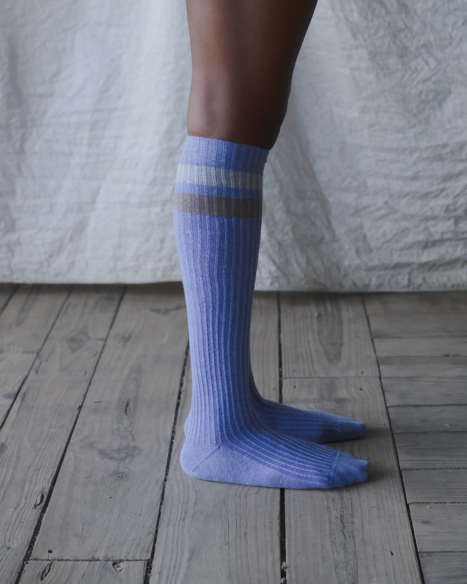 BASERANGE KNITTED RACE KNEE SOCKS