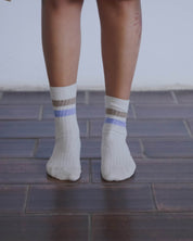 BASERANGE KNITTED RACE OVERANKLE SOCKS