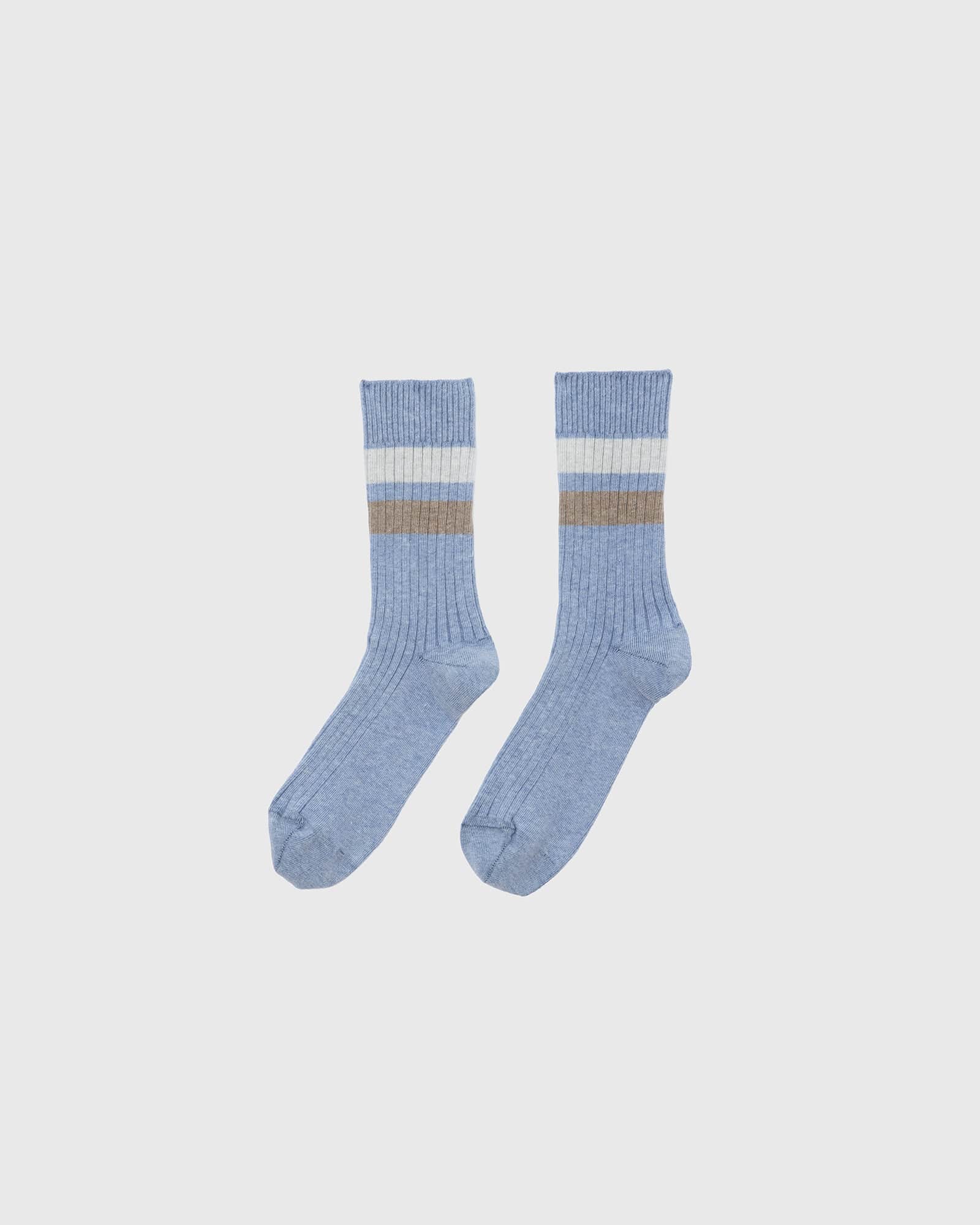 BASERANGE KNITTED RACE OVERANKLE SOCKS