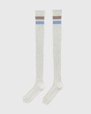 BASERANGE KNITTED RACE OVERKNEE SOCKS