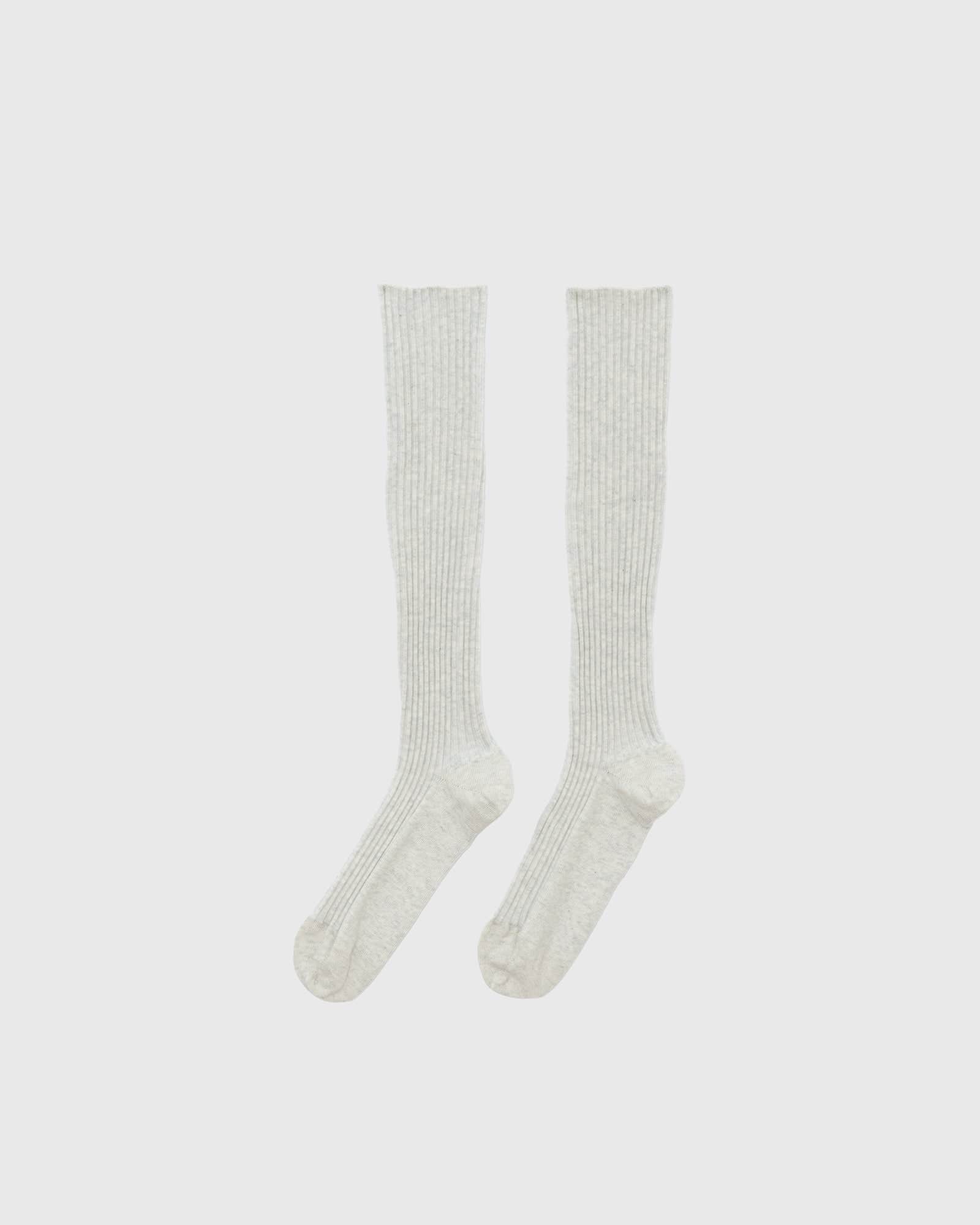 BASERANGE KNITTED RIB KNEE SOCKS